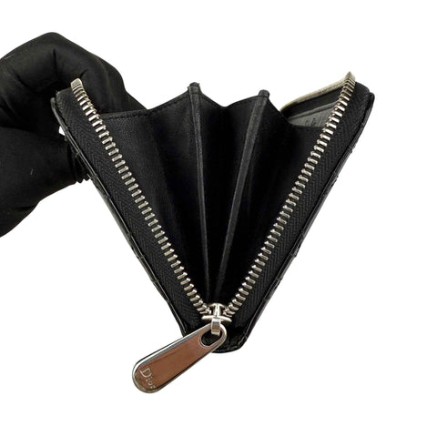 Dior Cannage Patent Lady Dior Wallet Black