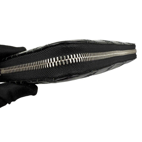 Dior Cannage Patent Lady Dior Wallet Black