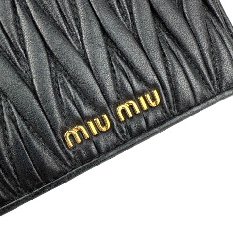 Miu Miu Small matelassé nappa leather wallet