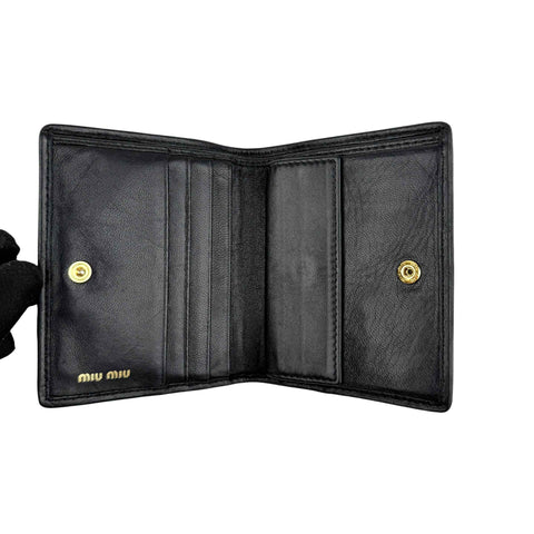 Miu Miu Small matelassé nappa leather wallet