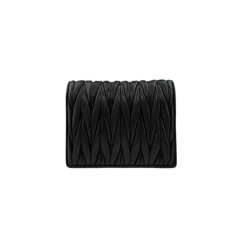 Miu Miu Small matelassé nappa leather wallet