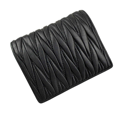 Miu Miu Small matelassé nappa leather wallet