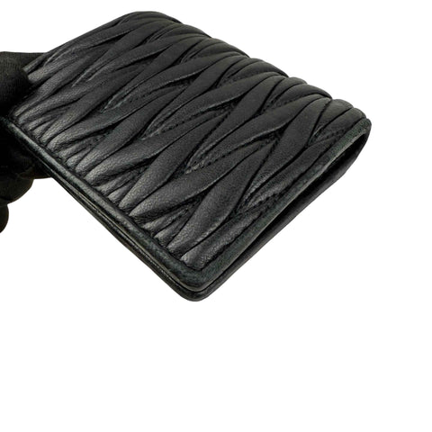 Miu Miu Small matelassé nappa leather wallet