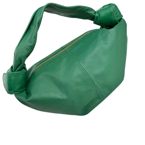 Bottega Veneta Green Leather Double Knot Bag