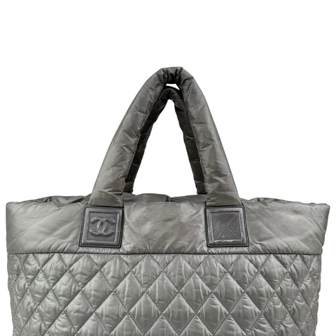 Chanel Coco Cocoon Nylon Khaki Tote Bag