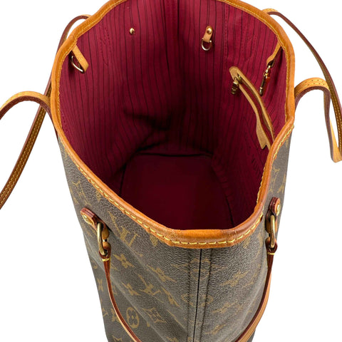 Louis Vuitton Neverfull Tote MM Brown Canvas Monogram