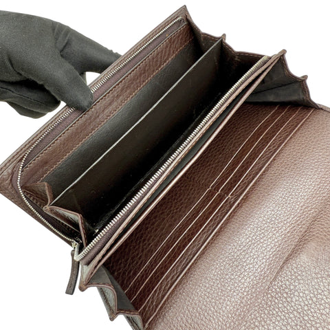 Pre-owned Gucci Horsebit 1955 Leather/Cloth Wallet wallet