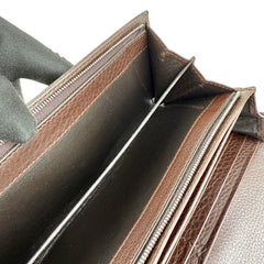 Pre-owned Gucci Horsebit 1955 Leather/Cloth Wallet wallet