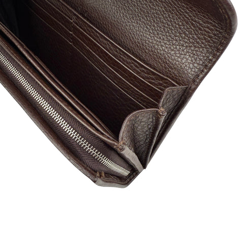 Pre-owned Gucci Horsebit 1955 Leather/Cloth Wallet wallet