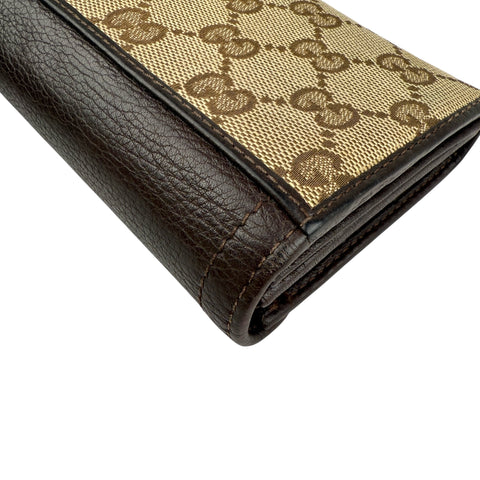 Pre-owned Gucci Horsebit 1955 Leather/Cloth Wallet wallet