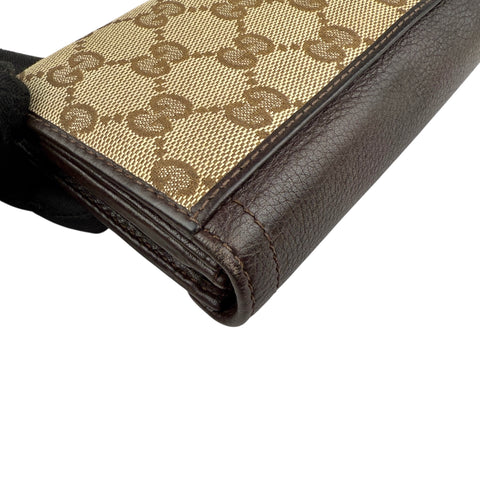 Pre-owned Gucci Horsebit 1955 Leather/Cloth Wallet wallet