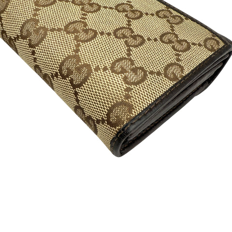 Pre-owned Gucci Horsebit 1955 Leather/Cloth Wallet wallet