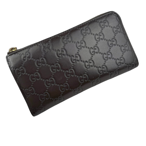 Pre-owned Gucci ssima Zip Around Wallet wallet