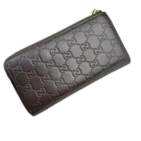 Pre-owned Gucci ssima Zip Around Wallet wallet