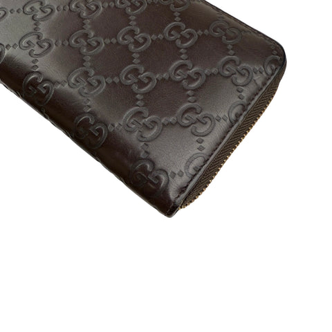 Pre-owned Gucci ssima Zip Around Wallet wallet