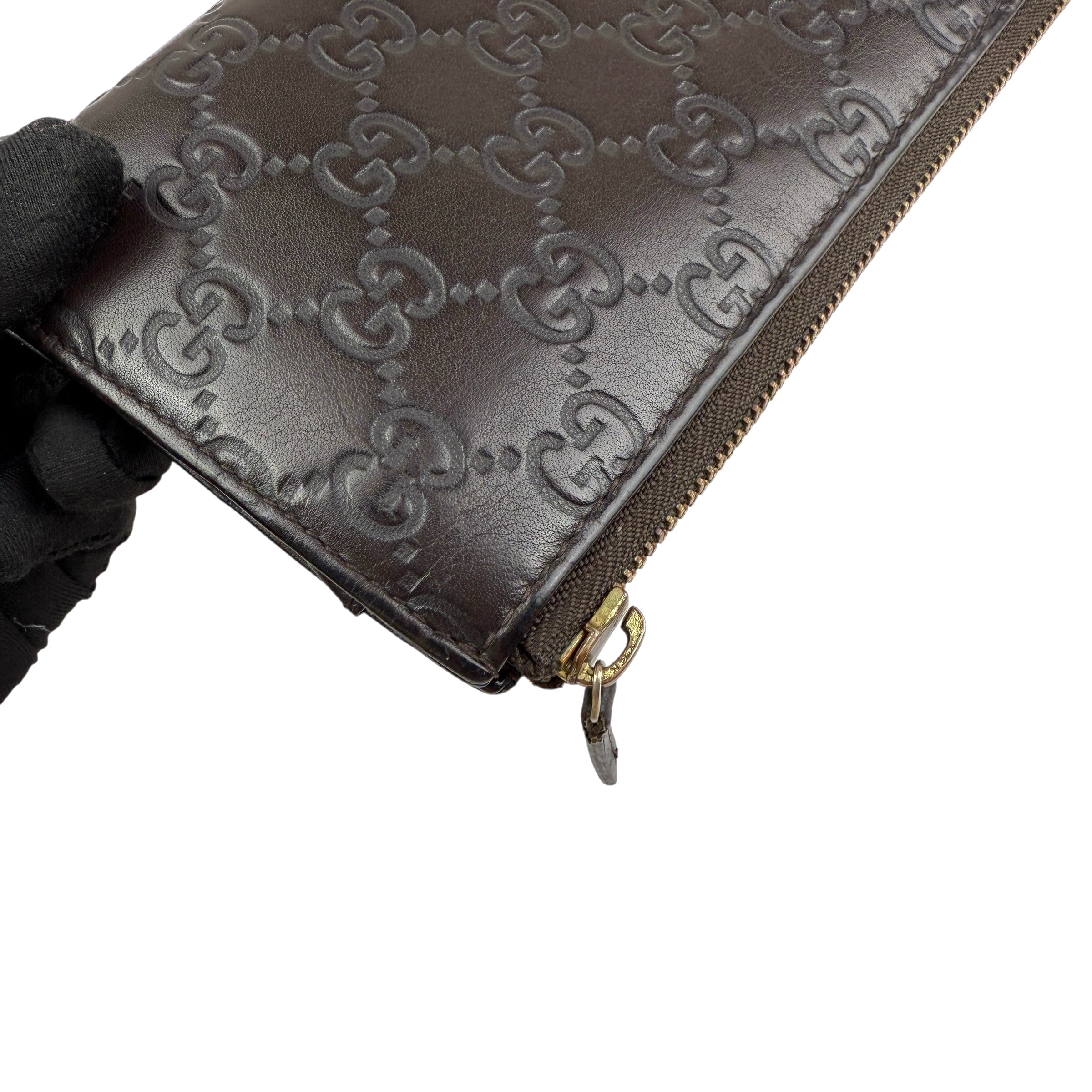 Pre-owned Gucci ssima Zip Around Wallet wallet