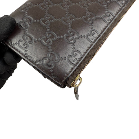 Pre-owned Gucci ssima Zip Around Wallet wallet