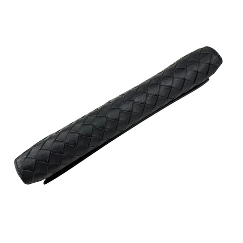 Pre-owned Bottega Veneta Black Intrecciato Woven Nappa Leather Continental Wallet wallet