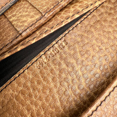 Pre-owned Gucci Beige/Tan GG Canvas and Leather Continental Wallet wallet