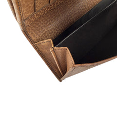 Pre-owned Gucci Beige/Tan GG Canvas and Leather Continental Wallet wallet