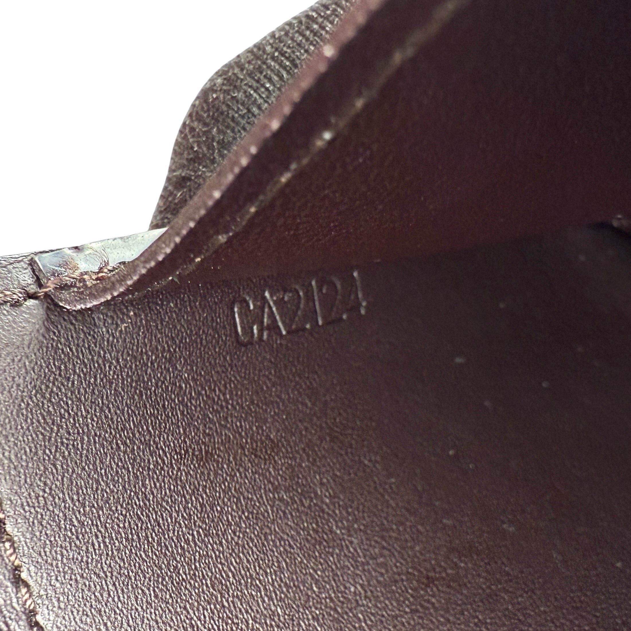 Pre-owned Louis Vuitton Amarante Monogram Vernis Card Holder