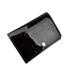 Pre-owned Louis Vuitton Amarante Monogram Vernis Card Holder