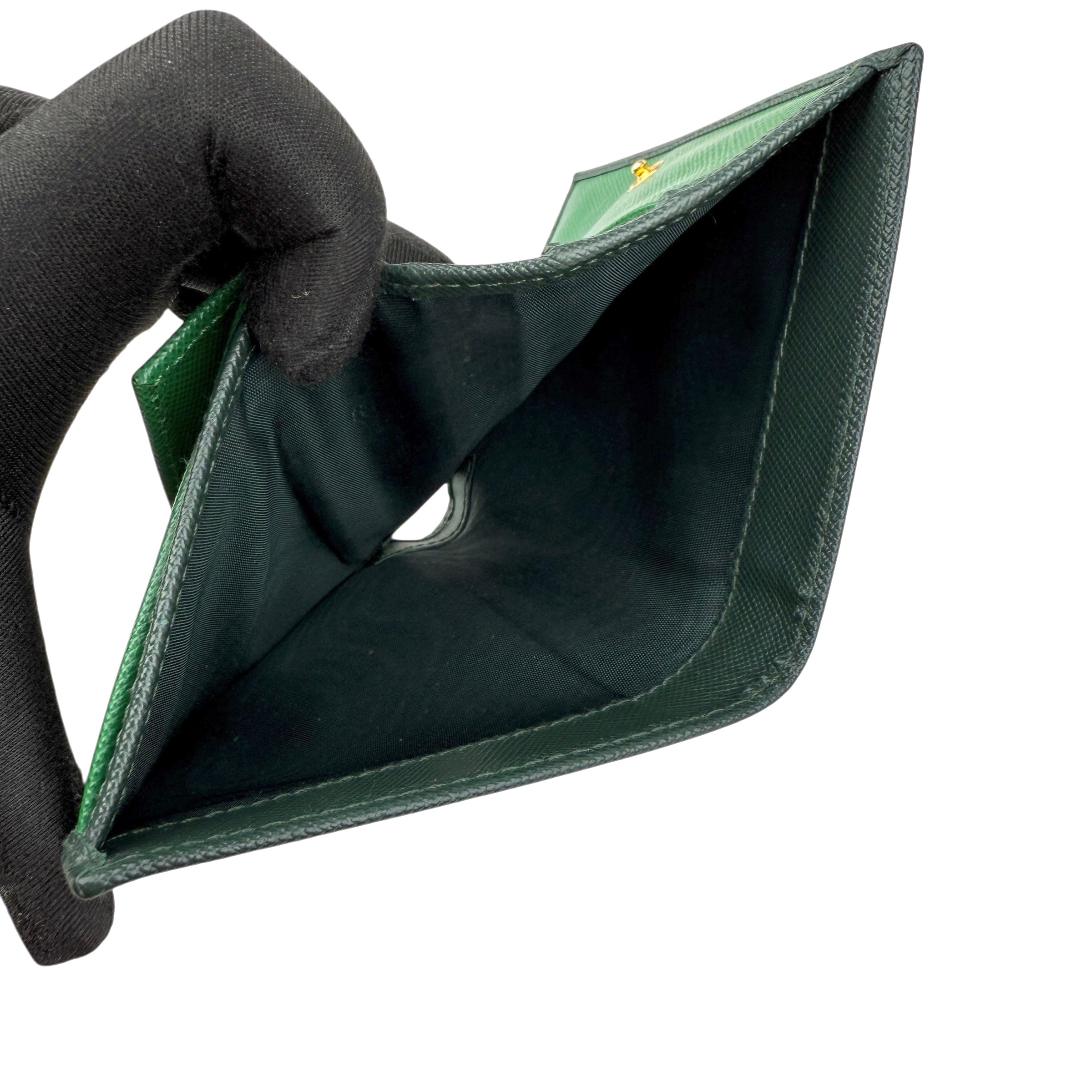 Pre-owned Prada Small Saffiano Leather Wallet wallet