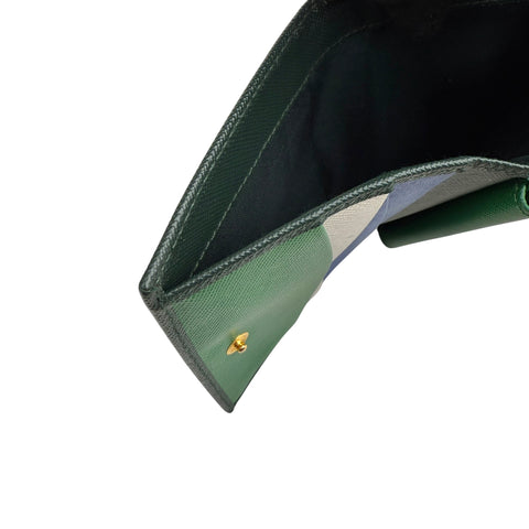 Pre-owned Prada Small Saffiano Leather Wallet wallet