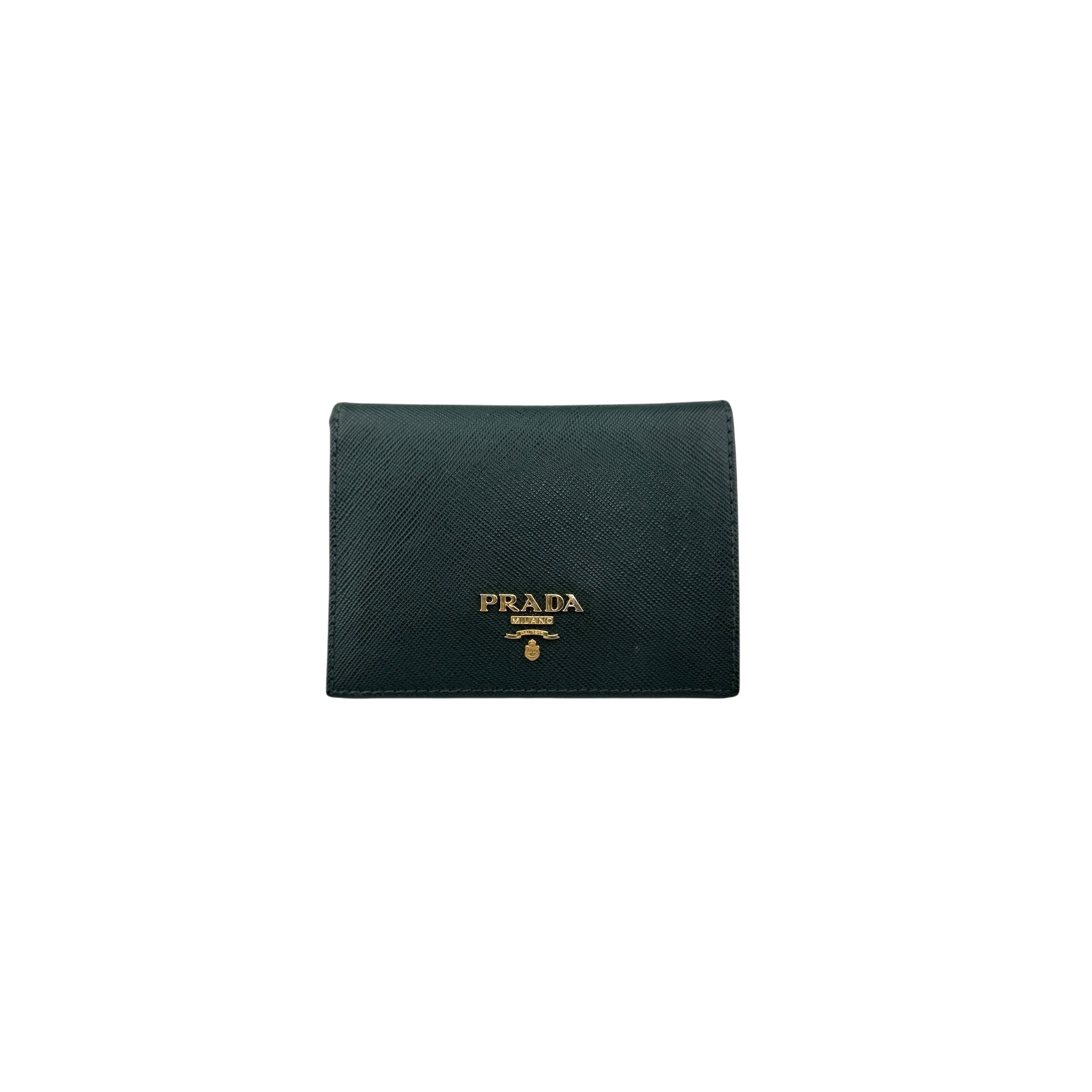 Pre-owned Prada Small Saffiano Leather Wallet wallet main image