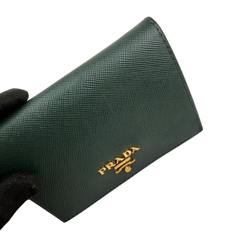Pre-owned Prada Small Saffiano Leather Wallet wallet