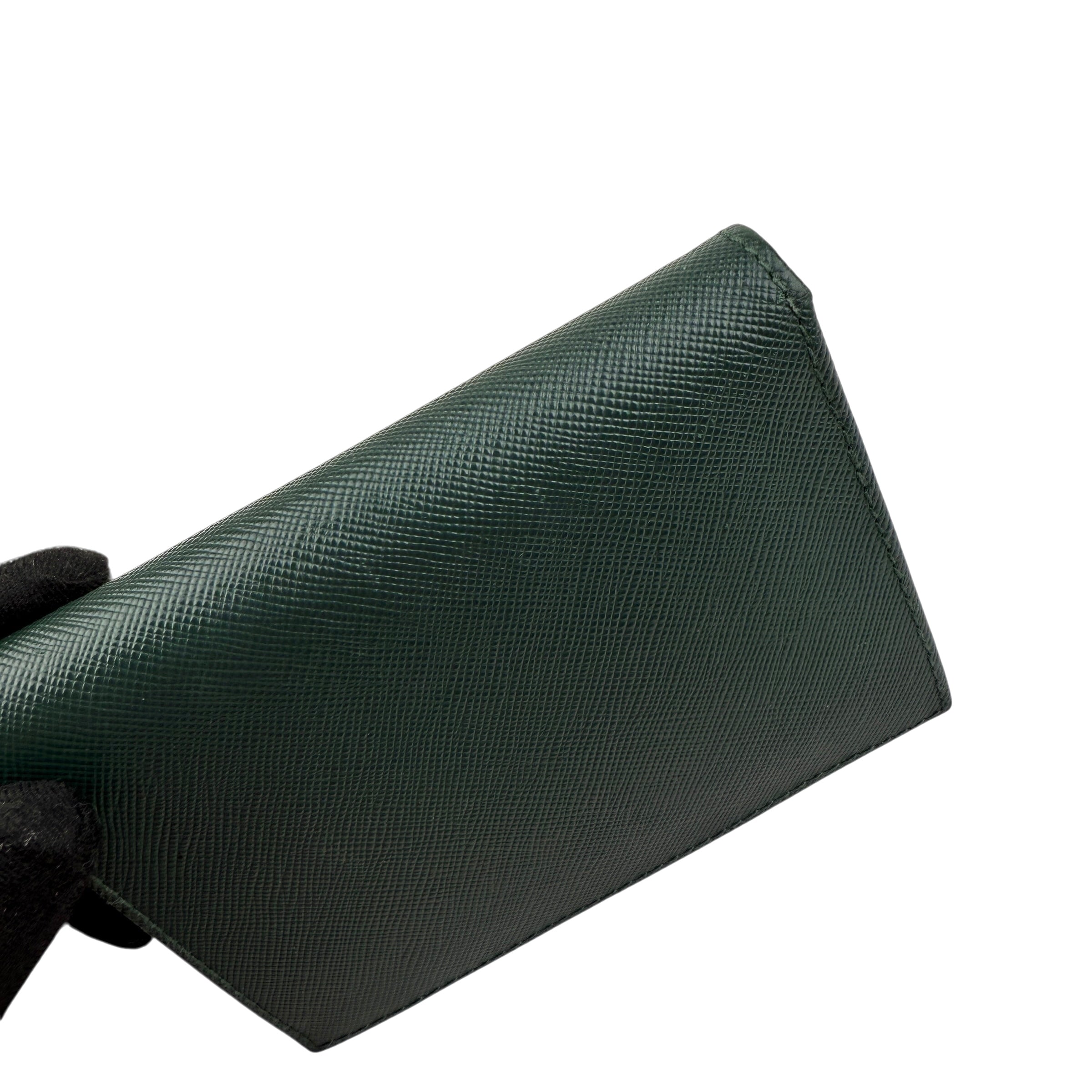 Pre-owned Prada Small Saffiano Leather Wallet wallet