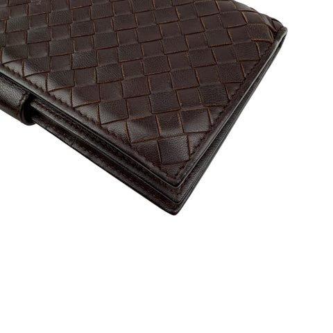 Pre-owned Bottega Veneta Intrecciato Nappa Leather French Flap Wallet wallet