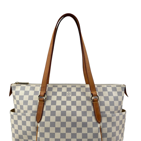 Louis Vuitton Totally Handbag White Leather