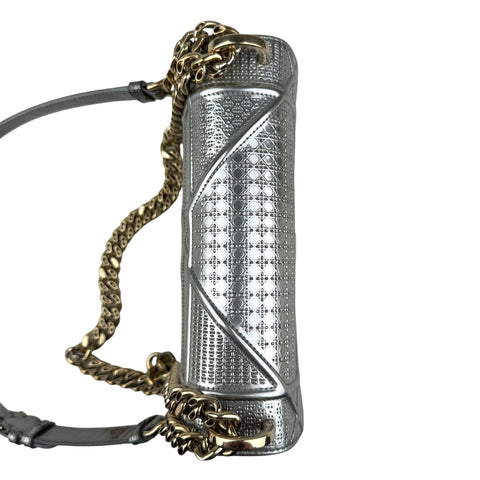 Christian Dior Diorama Metallic Micro Cannage Patent Bag