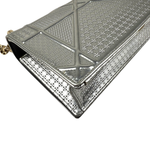 Christian Dior Diorama Metallic Micro Cannage Patent Bag