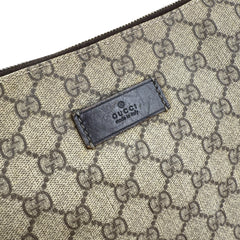 Pre-owned gucci beige gg supreme coated canvas baby diaper bag front