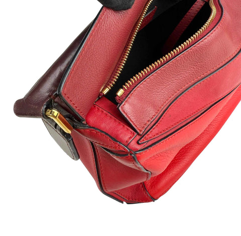 Loewe Medium Tricolor Calfskin Puzzle satchel