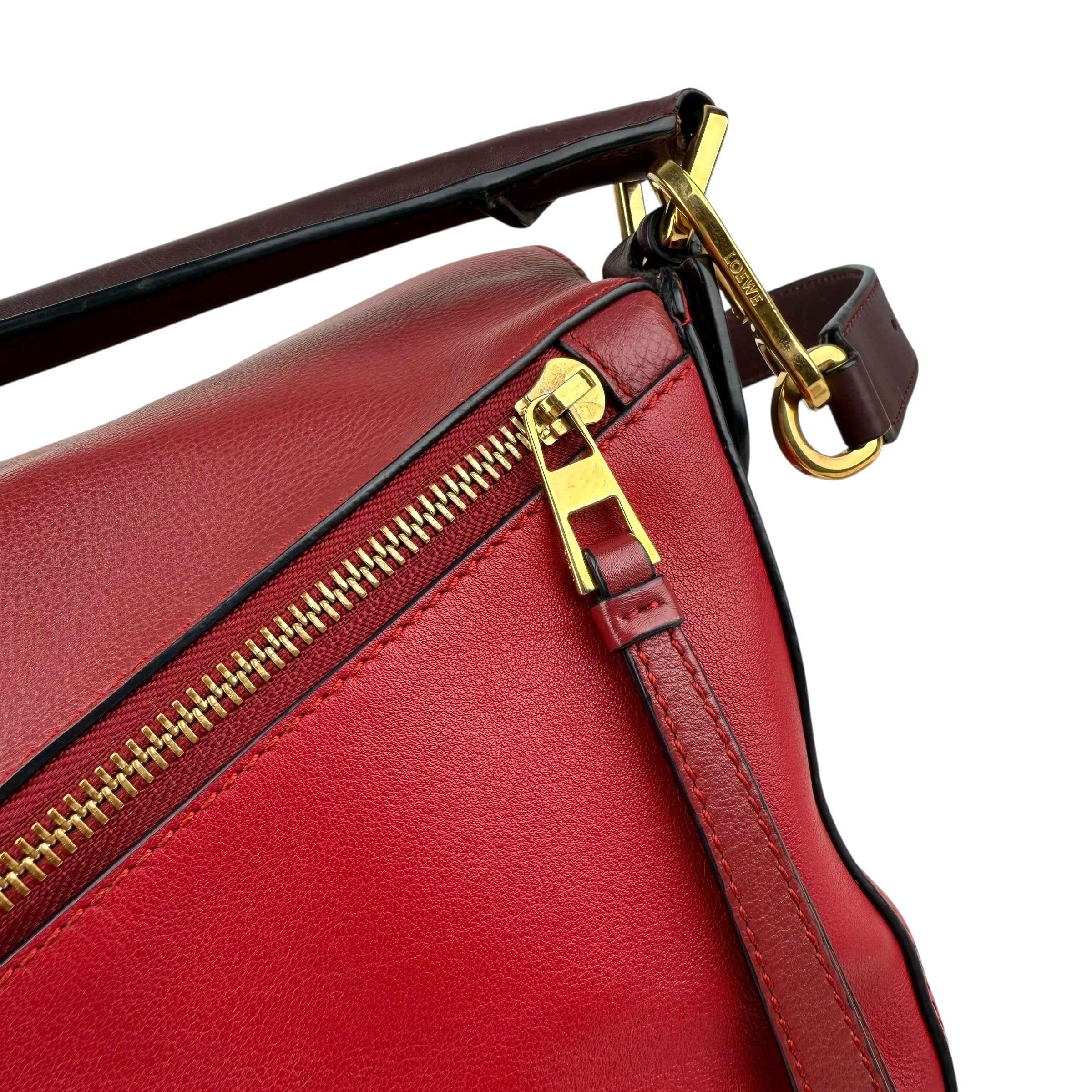 Loewe Medium Tricolor Calfskin Puzzle satchel