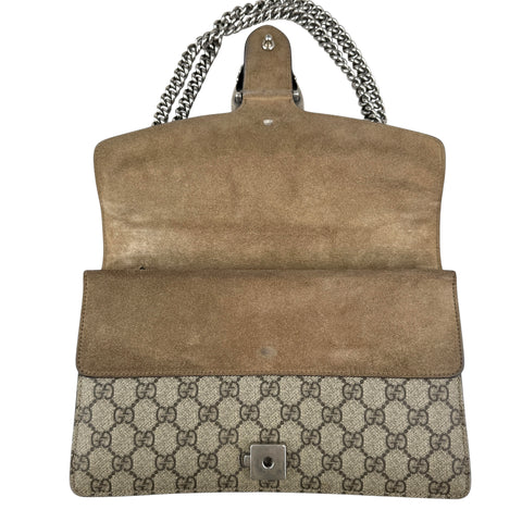 Gucci Dionysus GG Shoulder Bag Medium Brown Canvas