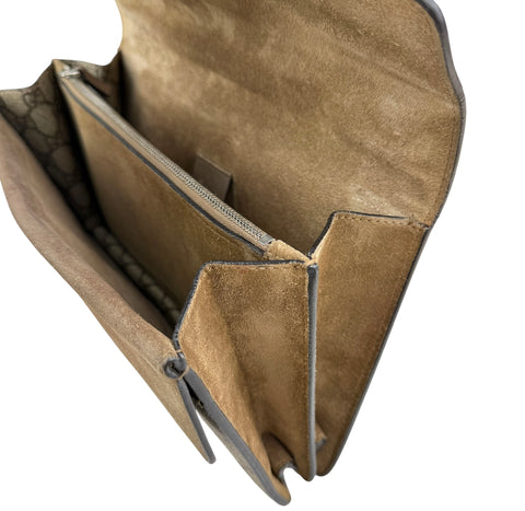 Gucci Dionysus GG Shoulder Bag Medium Brown Canvas