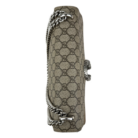 gucci dionysus gg shoulder bag medium brown canvas top