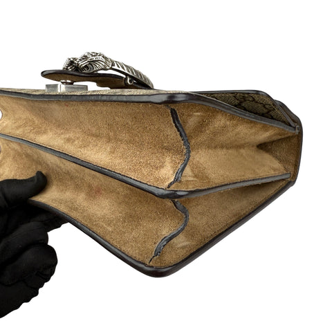 Gucci Dionysus GG Shoulder Bag Medium Brown Canvas