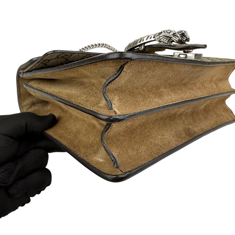 Gucci Dionysus GG Shoulder Bag Medium Brown Canvas