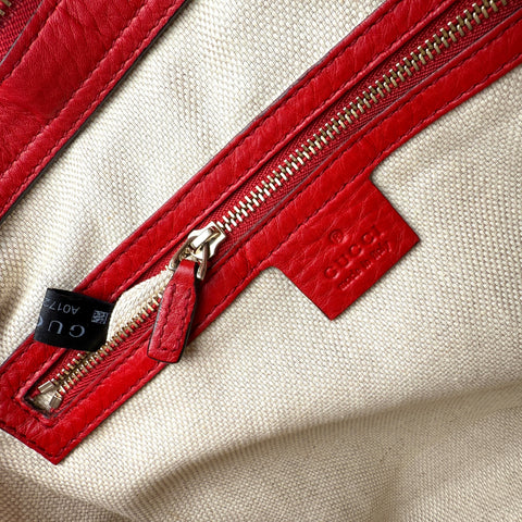 Gucci Soho Red Leather Handbag Shoulder Bag Crossbody