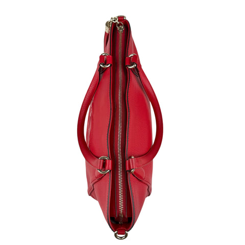 Gucci Soho Red Leather Handbag Shoulder Bag Crossbody