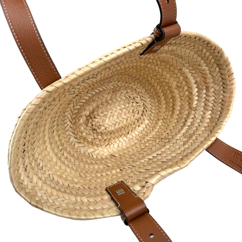 Loewe leather-trimmed basket tote