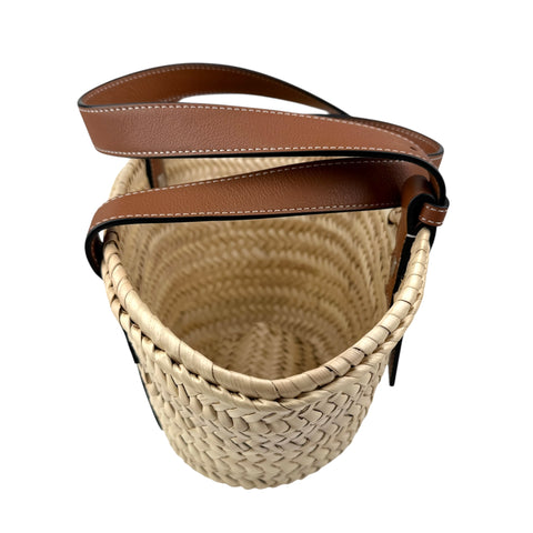 Loewe leather-trimmed basket tote