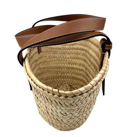 Loewe leather-trimmed basket tote
