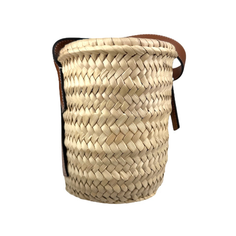 Loewe leather-trimmed basket tote