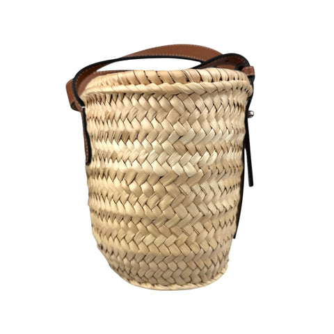 Loewe leather-trimmed basket tote